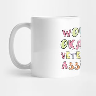 World's Okayest Veterinary Assistant Gift Idea Mug